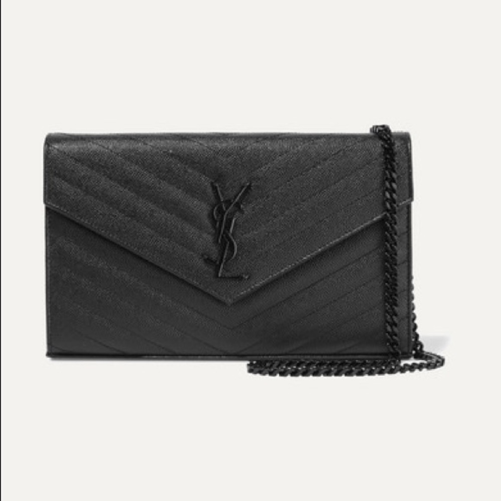 SOLD❌ YSL Quilted Textured-Leather Crossbody